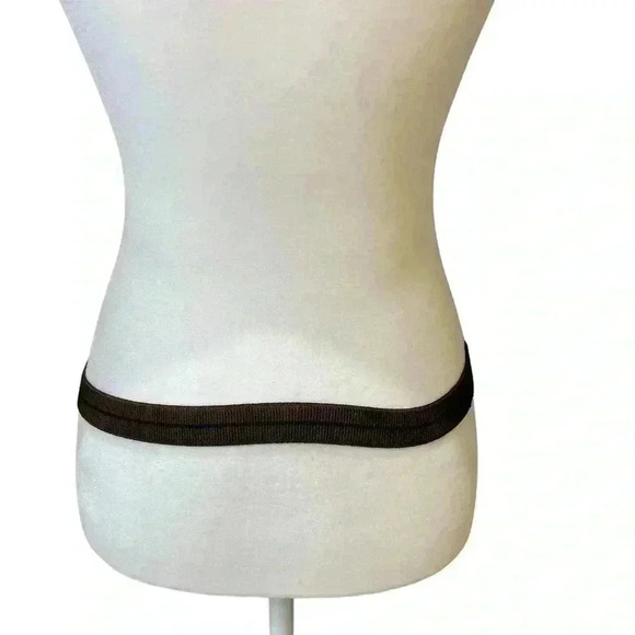 Accessocraft Gold Star Burst Eagle Medallion Brown-Navy Stripe Stretch - Picture 6 of 8